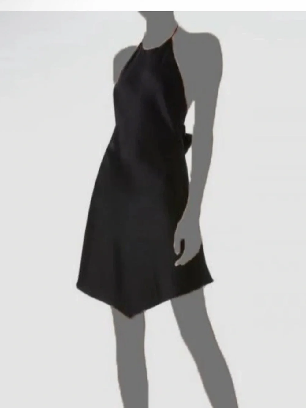 Alice + Olivia Black Halter Mini Dress - Picture 2 of 7